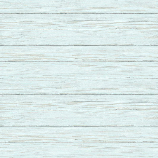 Acquire 3122-11204 Flora & Fauna Ozma Aqua Wood Plank Blue by Chesapeake Wallpaper