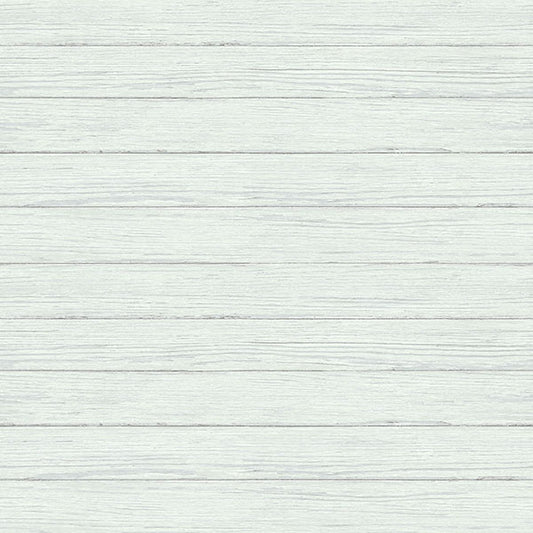 View 3122-11205 Flora & Fauna Ozma Light Blue Wood Plank Blue by Chesapeake Wallpaper