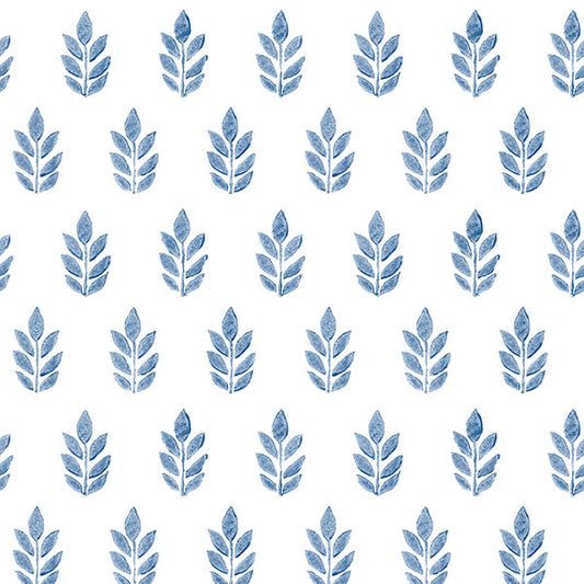 Order 3122-11302 Flora & Fauna Ervic Neutral Leaf Block Print Neutral by Chesapeake Wallpaper