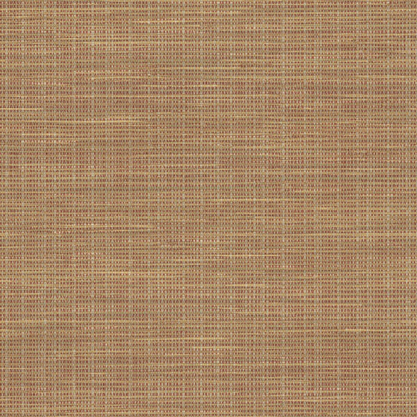 View 3123-01695 Homestead Kent Red Woven Red by Chesapeake Wallpaper