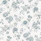 Buy 3123-02215 Homestead Chrysanthemum Teal Jacobean Teal by Chesapeake Wallpaper