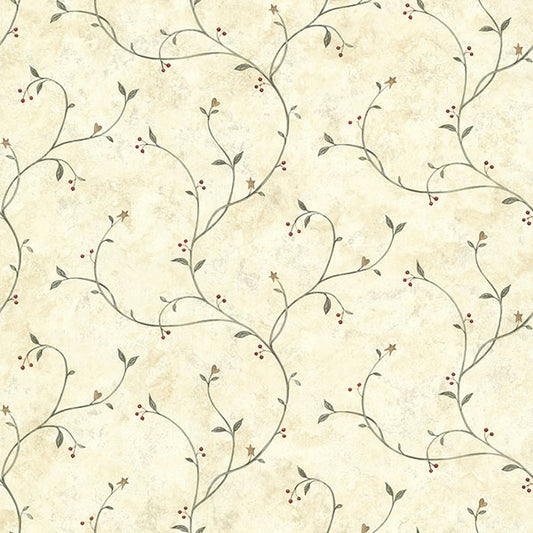 Acquire 3123-09154 Homestead Kurt Beige Tin Star Trail Beige by Chesapeake Wallpaper