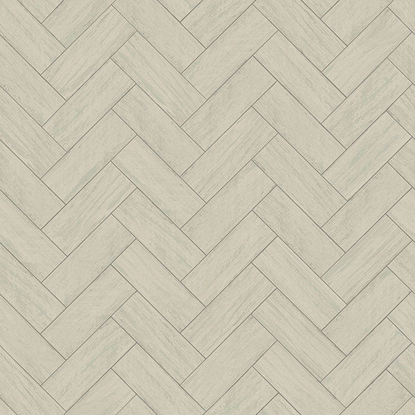 Find 3123-10104 Homestead Kaliko Green Wood Herringbone Green by Chesapeake Wallpaper