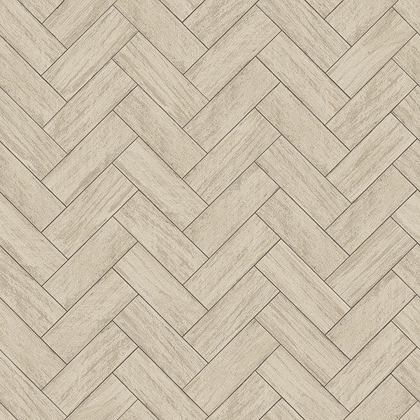 Acquire 3123-10105 Homestead Kaliko Taupe Wood Herringbone Taupe by Chesapeake Wallpaper