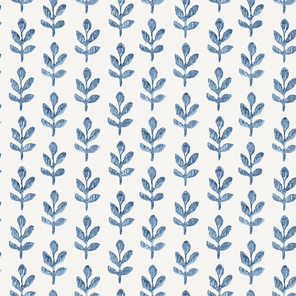 Find 3123-13841 Homestead Whiskers Blue Leaf Blue by Chesapeake Wallpaper