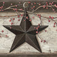 Looking 3123-44601 Homestead Ennis Black Rustic Barn Star Border Black by Chesapeake Wallpaper