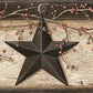Order 3123-44602 Homestead Ennis Charcoal Rustic Barn Star Border Charcoal by Chesapeake Wallpaper