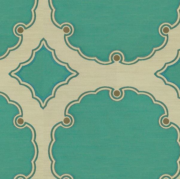 Select 31272.13 Interpretation Turquoise Damask Kravet Couture Fabric