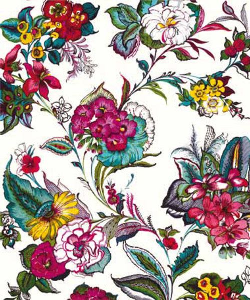 Acquire 330275 Ibiza Multi Color Floral Wallpaper by Eijffinger Wallpaper