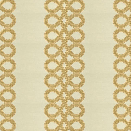View 33543.116.0 The Twist White Gold Contemporary Ivory Kravet Couture Fabric
