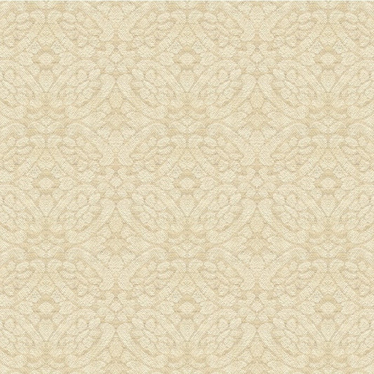 Select 33556.16.0 Set The Tone Champagne Damask Neutral Kravet Couture Fabric