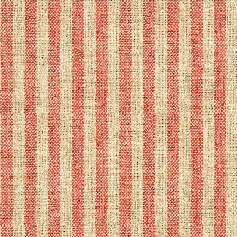 Looking 34080.716.0 Stripes Coral Kravet Basics Fabric