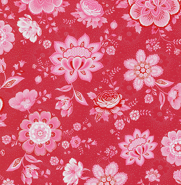 Buy 341011 Pip III Red Floral Wallpaper by Eijffinger Wallpaper