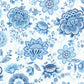 Looking 341012 Pip III Blue Floral Wallpaper by Eijffinger Wallpaper