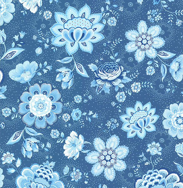 Order 341013 Pip III Blue Floral Wallpaper by Eijffinger Wallpaper