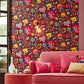 Shop 341033 Pip Iii Epona Burgundy Floral Fantasy Eijffinger Wallpaper