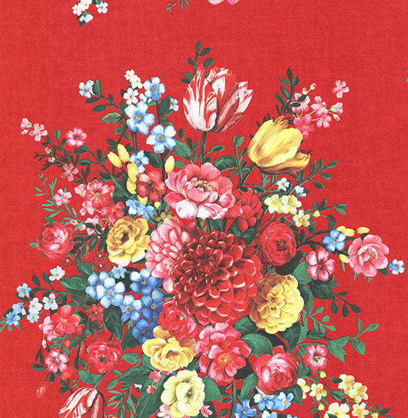 Shop 341042 Pip III Red Floral Wallpaper by Eijffinger Wallpaper