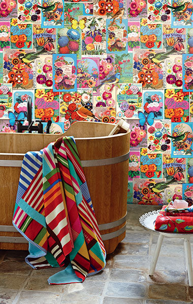 Shop 341083 Pip III Multi Color Novelty Wallpaper by Eijffinger Wallpaper