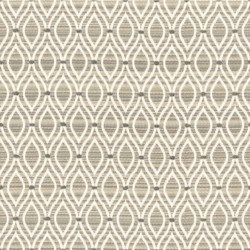 Looking Kravet Smart Fabric - Grey Geometric Upholstery Fabric