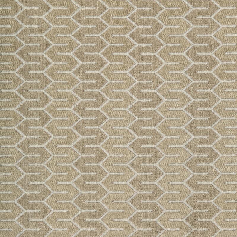 Save Kravet Smart Fabric - Beige Geometric Upholstery Fabric
