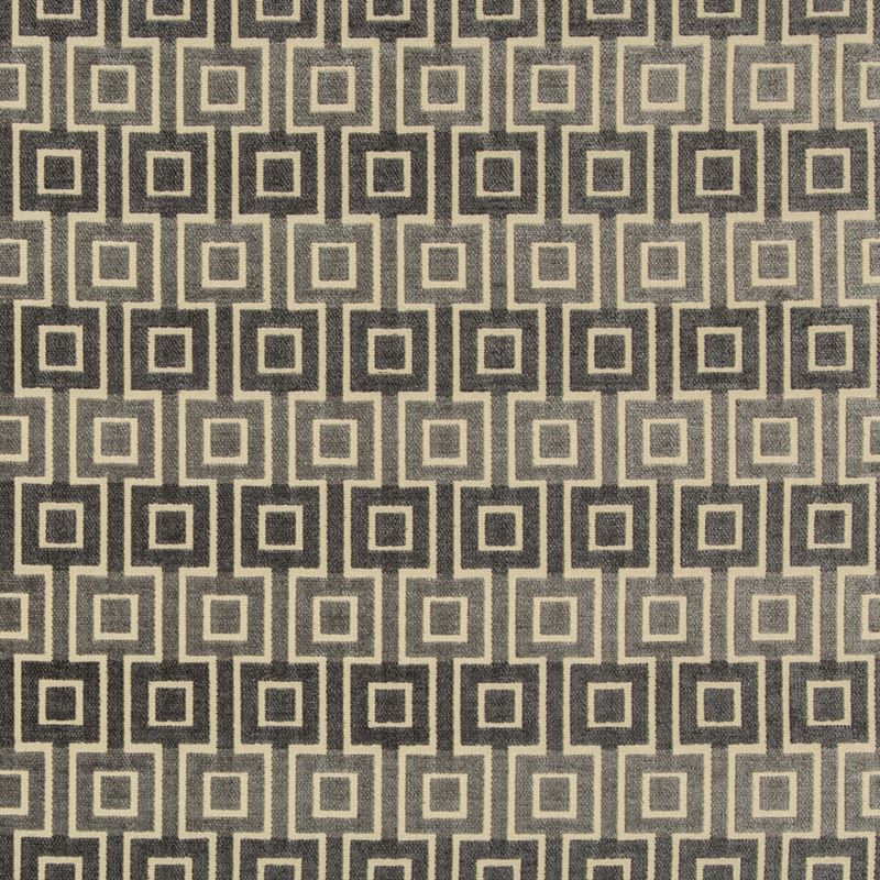 Buy Kravet Smart Fabric - Grey Geometric Upholstery Fabric