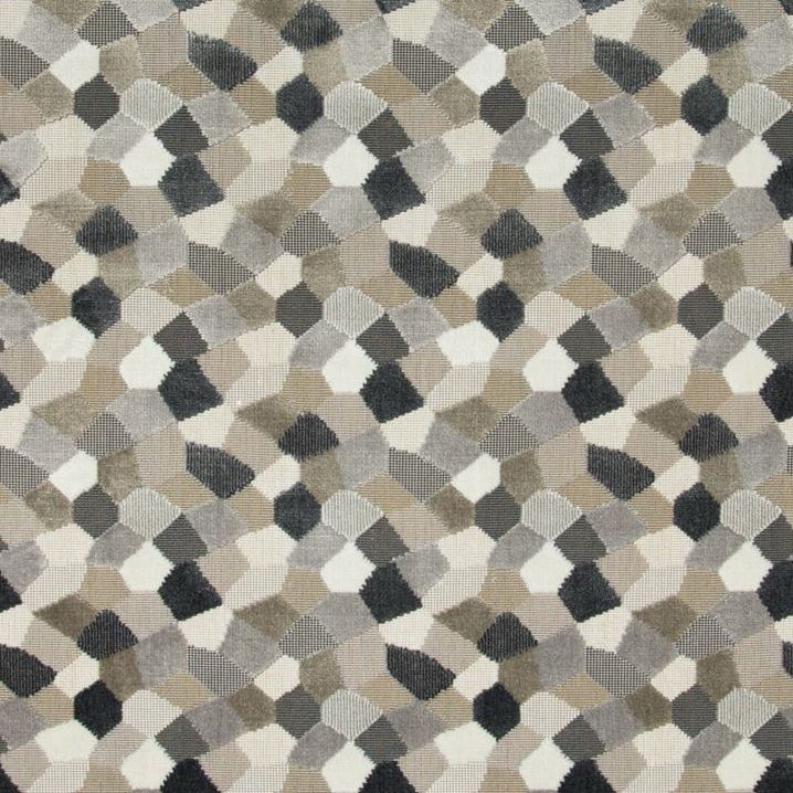 Buy 34783.611.0 Modern Mosaic Silver Contemporary Taupe Kravet Couture Fabric