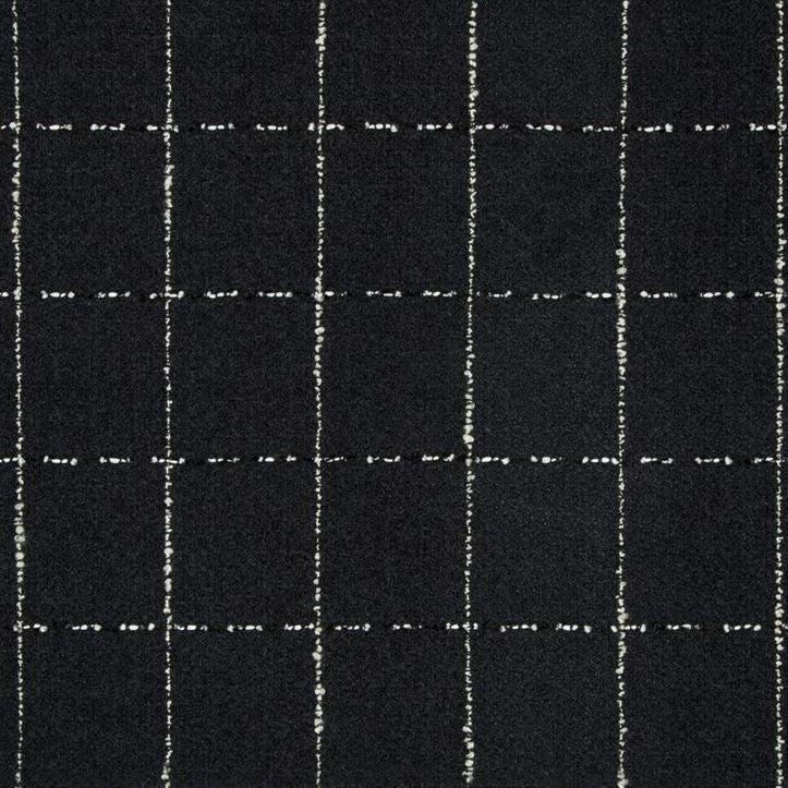 Buy 34906.8.0 Pocket Square Noir Plaid Black Kravet Couture Fabric