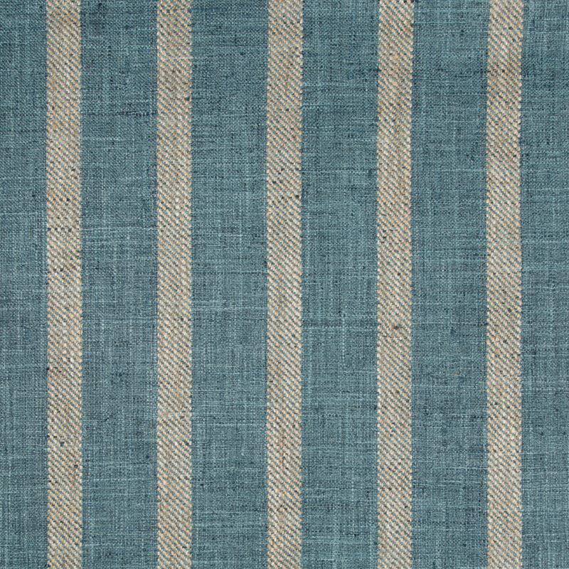 Looking 34985.1635.0 Stripes Teal Kravet Basics Fabric