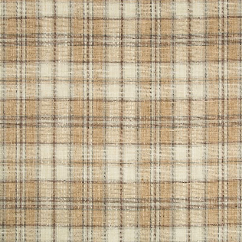 Acquire 35194.1611.0 Plaid Brown Kravet Basics Fabric