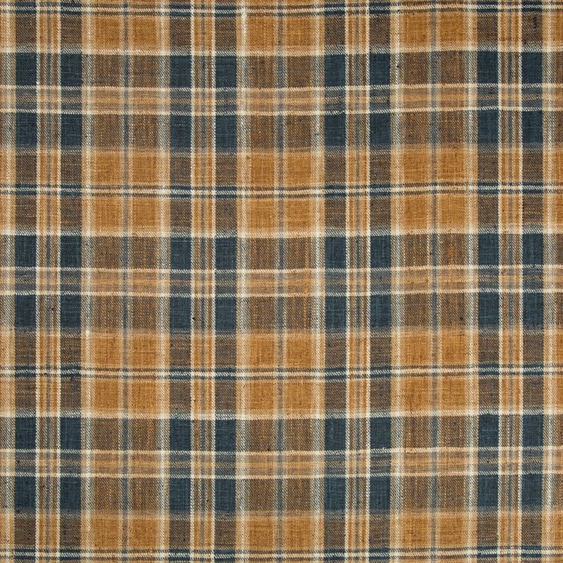 Select 35194.516.0 Plaid Dark Blue Kravet Basics Fabric