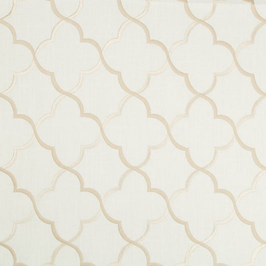 Select 35293.116.0 Lattice/Scrollwork White Kravet Basics Fabric