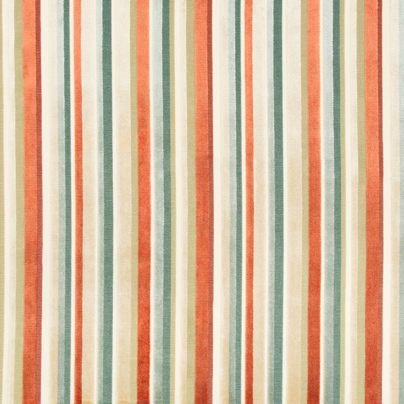 View 35302.24.0 Bodenham Apricot Stripes Rust Kravet Basics Fabric