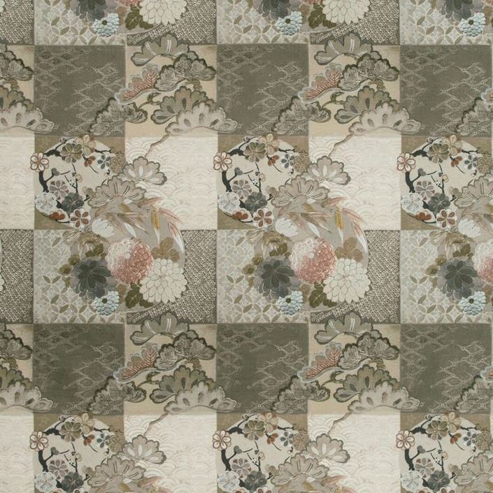 Looking 35439.1711.0 Osode Stone/Blush Asian Grey Kravet Couture Fabric