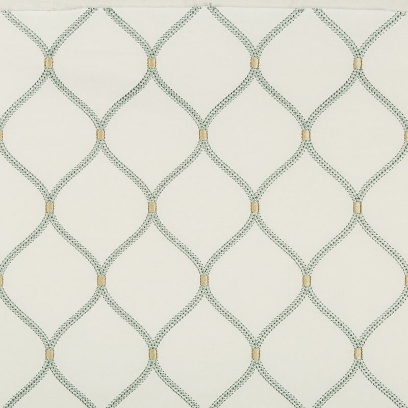 View 35454.13.0 White Lattice Kravet Basics Fabric