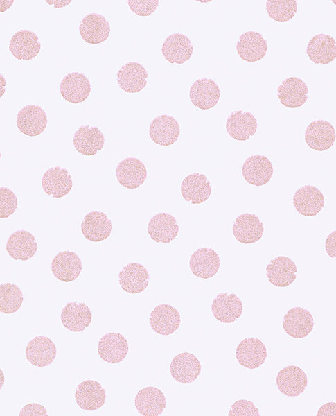Looking 359061 Rice Pink Polka Dots Wallpaper by Eijffinger Wallpaper