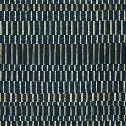 Save 3672.50.0 Multi Mania Navy Solid W/ Pattern Dark Blue Kravet Couture Fabric