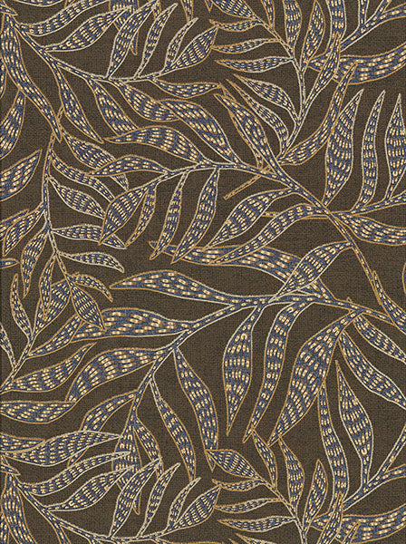 Select 391550 Terra Montrose Brown Leaves Brown by Eijffinger Wallpaper