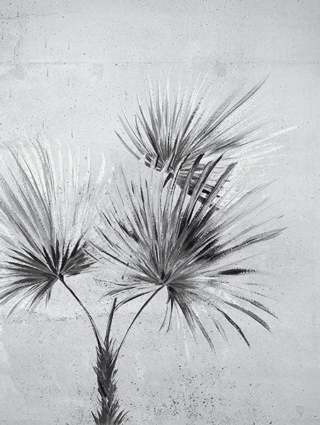 View 391567 Terra Durango Palm Greyscale Greyscale by Eijffinger Wallpaper