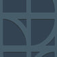Select 395805 Bold Shapes Dark Blue Curved Trellis Blue by Eijffinger Wallpaper