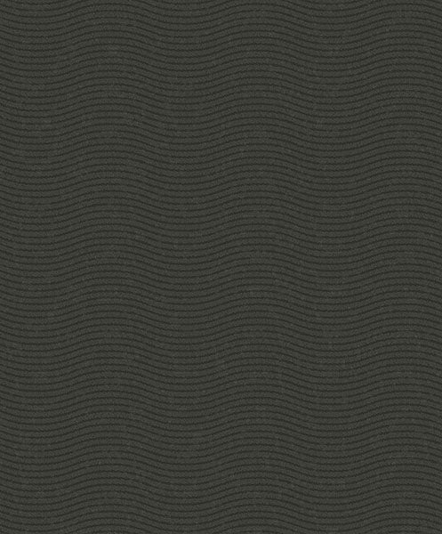 Looking 395854 Bold Curves Black Glittering Waves Black by Eijffinger Wallpaper