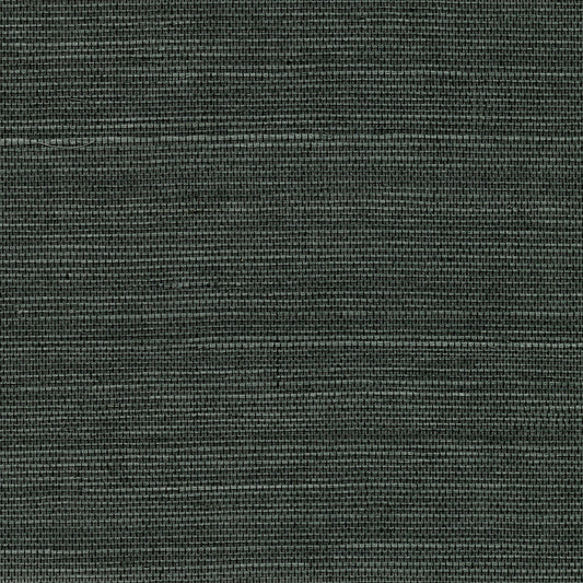 View 4018-0033 Grasscloth Portfolio Kowloon Charcoal Sisal Grasscloth Charcoal by Advantage