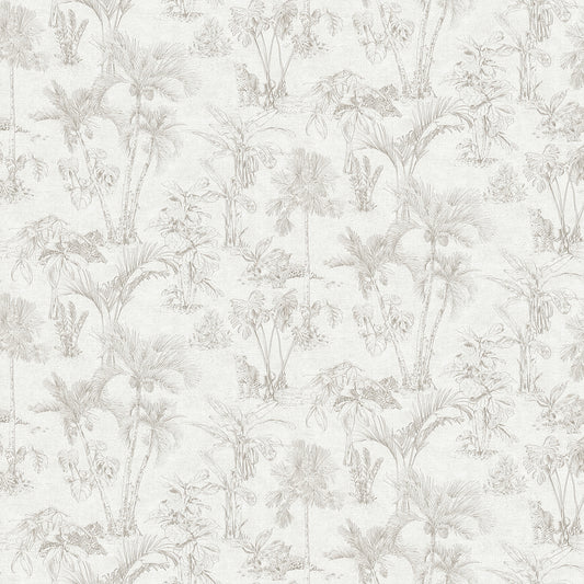 Order 4044-38021-1 Cuba Zapata Off-White Trees Wallpaper Neutral by Advantage