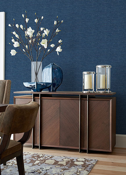 Purchase 4046-24120 A-Street Wallpaper, Exhale Dark Blue Texture - Aura1