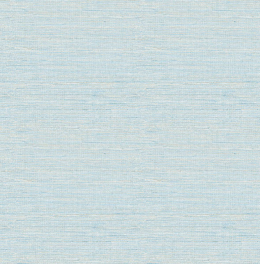 Purchase 4046-24283 A-Street Wallpaper, Agave Sky Blue Faux Grasscloth - Aura