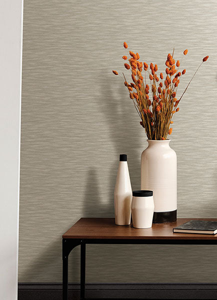 Purchase 4046-26158 A-Street Wallpaper, Benson Light Grey Faux Fabric - Aura12