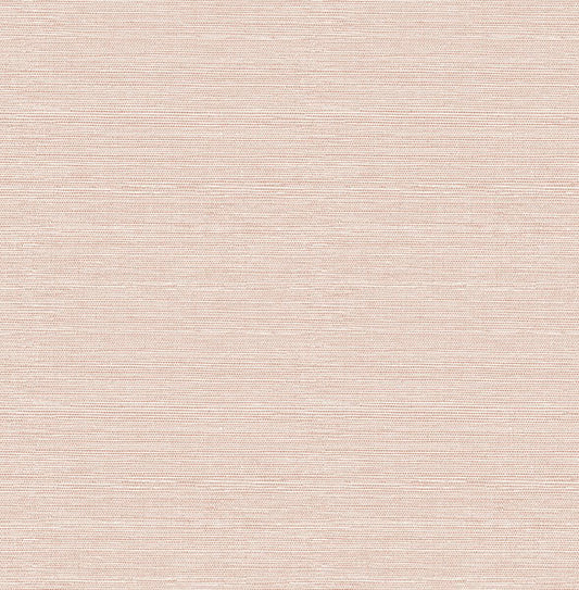 Purchase 4046-26498 A-Street Wallpaper, Agave Light Pink Faux Grasscloth - Aura