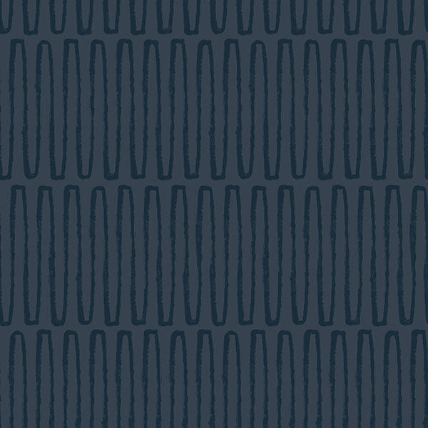 Purchase sample of 4066-26502 Hannah, Lars Navy Retro Wave Navy by A-Street Prints Wallpaper