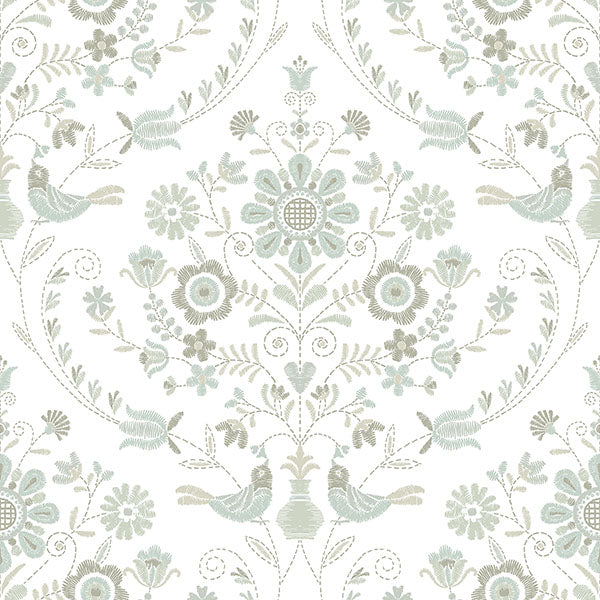 4066-26513 Hannah Britt Neutral Embroidered Damask Wallpaper by A-Street Prints Wallpaper,4066-26513 Hannah Britt Neutral Embroidered Damask Wallpaper by A-Street Prints Wallpaper2