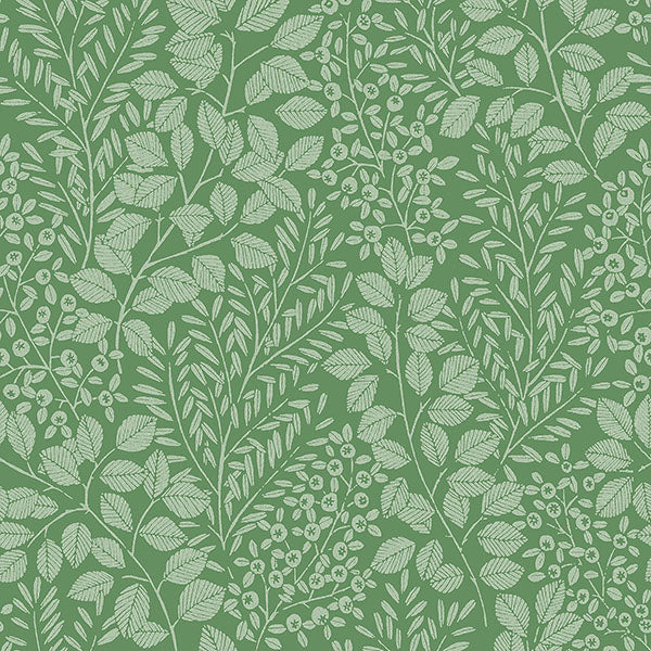 Purchase sample of 4066-26515 Hannah, Elin Green Berry Botanical Green by A-Street Prints Wallpaper