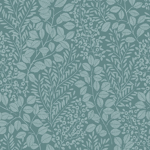 Purchase sample of 4066-26518 Hannah, Elin Sky Blue Berry Botanical Sky Blue by A-Street Prints Wallpaper